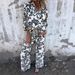 Women's Clothing New Casual Women's Clothing Ladies Printed Two Piece Shirt And Trousers Suit_ecoleips.com