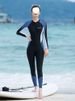Aria Basics One-piece Jellyfish Sleeve Long Pants Sun Protection Diving Suit Quick-dry Snorkeling Set Plus Size Full-body Swimsuit_ecoleips.com