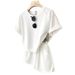 Women's Fashionable Casual Two Piece Set Short Sleeved T-Shirt And Pants Outfit_ecoleips.com