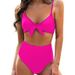 Women's Clothing New Women's Bow High Waist Bikini Two Piece Suit_ecoleips.com