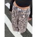 Women's Clothing Branch Pattern Printed Casual Pants For Women High Waist Hot Style Loose Versatile Wide Leg Long Pants_ecoleips.com