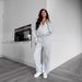 "Women's Zip-Up Hoodie & Drawstring Pants Set - Long Sleeve Sportswear For Gym, Yoga & Casual Wear"_ecoleips.com