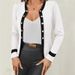 Women's Fashionable Button Down Cuff Fit Blazer Cardigan Top European American Style Best Selling Jacket_ecoleips.com
