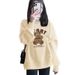 2026 New Autumn/Winter Women's Fleece-Lined Thickened Round-Neck Sweatshirt, High-End Versatile Trendy Loose Plus-Size_ecoleips.com