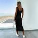 European And American Summer Street Style Slim-fit Sleeveless Tank Dress With Airplane Line 9069 Print_ecoleips.com