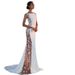 Cross-Border European And American Evening Lace Patchwork Extra Long Dress Vacation Sexy Hollow Out Women Factory_ecoleips.com