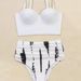 Verve 2024 New Printed Two-Piece Bikini Swimsuit Sexy Push-Up High-Waist Women's Triangle Swimwear Bathing Suit_ecoleips.com