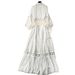 Women's Clothing New Spring Style Palace Style Hollow Lace Splicing Lantern Sleeve Short Top High Waist Skirt_ecoleips.com
