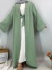 Latest Muslim Abaya Islamic Fashion Women Pearls Kimono Robe Modest Dress Long Elegant Cardigans Clothing Front Open Abaya_ecoleips.com