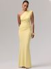Mozision Elegant One Shoulder Ruched Sexy Maxi Dress Women Fashion Diagonal Collar Sleeveless Backless Bodycon Club Party Dress_ecoleips.com