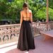 Vacation For Women Summer Design Backless Tie Beach French Style Elegant Strap Dress_ecoleips.com