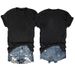 2025 European And American Cross-Border V-Neck Reversible Printed T-Shirt Summer Export Loose Casual Women's Top Short_ecoleips.com