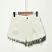 2025s Yiwo Clothing Plus 90kg Ripped Frayed Hem Distressed Large Size Denim Shorts Hot Pants Summer Women_ecoleips.com