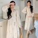 Autumn New Korean Fashion Embroidered Maternity Dress_ecoleips.com