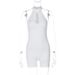 Women's Slim Fit Jumpsuit round Neck Sleeveless Hollow out Detail European American Style Spring Fashion for Export Wholesale 2025_ecoleips.com