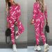 Autumn New Women's Letter Print Sleeve Long Pants Casual Set - 5027_ecoleips.com