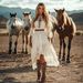 New Cross-border Independent Station Women's Vintage Bohemian Lace Trim Slim-fit Long Dress_ecoleips.com
