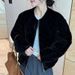 girl Light Jacket Velvet Cotton Coat For Women 2025 Winter New Small Short Diamond Pattern Top Fashion_ecoleips.com