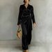 2026 European And American Cross-border Independent Station Long-sleeved Elegant Casual Slit Satin Dress_ecoleips.com