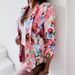 Women's Clothing American Style Printed Blazer Casual Spring Outerwear Long Sleeve Elegant Fashion Slim Fit Coffee Dark Blue Black_ecoleips.com