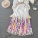 Floral Ruffle Blouse & Pleated Maxi Skirt Set – Lightweight Polyester, Wrap Design, Boho To Office Wear (Grey/Black, S-Xxl)_ecoleips.com