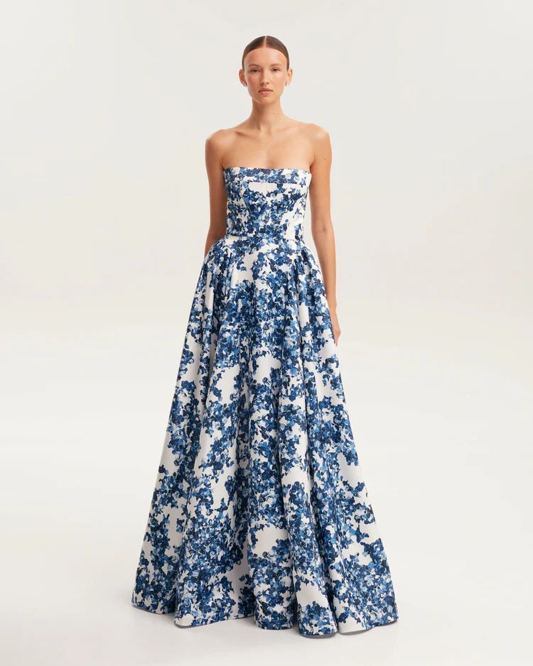 Spring And Summer Off Shoulder European And American Women's Clothing Three Dimensional Tailoring Fairy Long Temperament Evening Dress_ecoleips.com