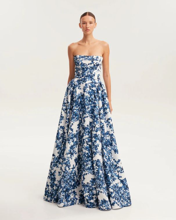 Spring And Summer Off Shoulder European And American Women's Clothing Three Dimensional Tailoring Fairy Long Temperament Evening Dress_ecoleips.com