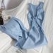Women's Clothing Hollow Sexy Slim Hip Hugging Skirt Slit Knitted Long Skirt Summer Solid Color Sleeveless Dress_ecoleips.com