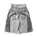 Unisex Casual Faux Two Piece Trendy Design Retro European American Style Shorts Dark Print Loose Fit Women's Clothing Bottoms_ecoleips.com