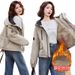 girl Girl New Winter Versatile Cotton Jacket Fleece Warm Parka_ecoleips.com