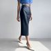 Women's Clothing High-Waisted Slimming PU Leather Skirt Midi Autumn Winter Flowy Skirt For Ladies_ecoleips.com