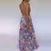 Fashion Sleeveless High Waist Split Long Dress New Summer Backless Slim Party Dresses Ladies Deep V Sequin Printed Evening Dress_ecoleips.com