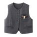 Minimalist Office Suit Set For Women – Grey Vest + Blouse + Trousers (S-L) | Polyester Stretch Professional Outfit With Seamless Transition_ecoleips.com