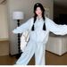2026 New Stylish And Elegant Outfit Women, Two-piece Blue Casual Sports Sweatshirt Set For Early Spring That Gives A_ecoleips.com