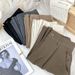 Women's High-Waisted Dress Pants, Straight Leg Trousers With Flowy Drape, Casual Office Pants For Comfort_ecoleips.com