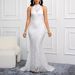 Women’s Clothing spring backless new style solid color trailing elegant slim party women's evening dress_ecoleips.com