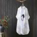 Women's Mid-Length Artistic Letter-Print Casual Shirt With Sun Protection, Versatile Cardigan For Commuting And Stylish_ecoleips.com