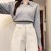 Women's High-Waisted Wide Leg Jeans White Slimming Straight Loose Fit Floor Length Spring Summer New Style Pear Shaped_ecoleips.com