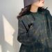 girl Autumn Winter Houndstooth New Christmas Thickened Wine Red Sweater For Women Retro Hong Kong High-end Lazy French Style_ecoleips.com