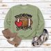 Women's Clothing Site Ready Stock Simple Pullover Crewneck Top T shirt TouchDown Print Loose Sweatshirt_ecoleips.com