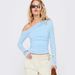Women's Slimming Shoulder Off-Sleeve Top Sexy Hot Girl G25T203 Cross Border Autumn New Fashion Top for Women_ecoleips.com