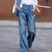 Women’s Clothing Nostalgic Jeans For Women New Style High Waist Slim Wide Leg Pants Loose Floor Sweatpants Denim Trousers_ecoleips.com
