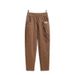 "Women's Straight Leg Casual Pants Mid-Rise Cotton Linen Blend Comfortable Spring Summer Trousers For Petite & Plus Size"_ecoleips.com
