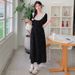 Summer New Korean Fashion Floral Patchwork Lace Trim Long Maternity Dress_ecoleips.com