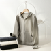 Autumn Winter Hooded Zipper Sweatshirt For Women, Skin-Friendly Outerwear, Korean Style With Drawstring Pocket, Soft And_ecoleips.com
