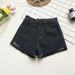 Summer Style High-Waisted Loose Fit Frayed Denim Shorts for Women Korean plus Size Slimming Wide Leg Hot Pants_ecoleips.com