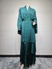 MQ102 Arabian Dubai Clothing Modest Muslim Fashion Solid Color Long Robe Abaya Outerwear Cardigan_ecoleips.com