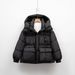Pinghu Autumn Winter New Short Hooded Thick Loose Bread White Duck Fashionable Warm Coat Down Jacket For Women_ecoleips.com