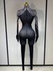 Women Sexy Nightclub Evening Party Drag Queen Singer Dancer Stage Performance Costume Luxury Stretch Jumpsuit SZY8_ecoleips.com