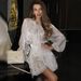 Women's Clothing Temperament Bowknot Puff Sleeve Top Pleated Skirt Set_ecoleips.com